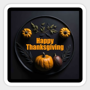 Happy Thanksgiving Greetings Sticker